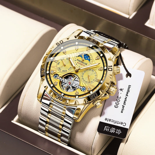 Men’s Luxury Waterproof Mechanical Multifunction Watch