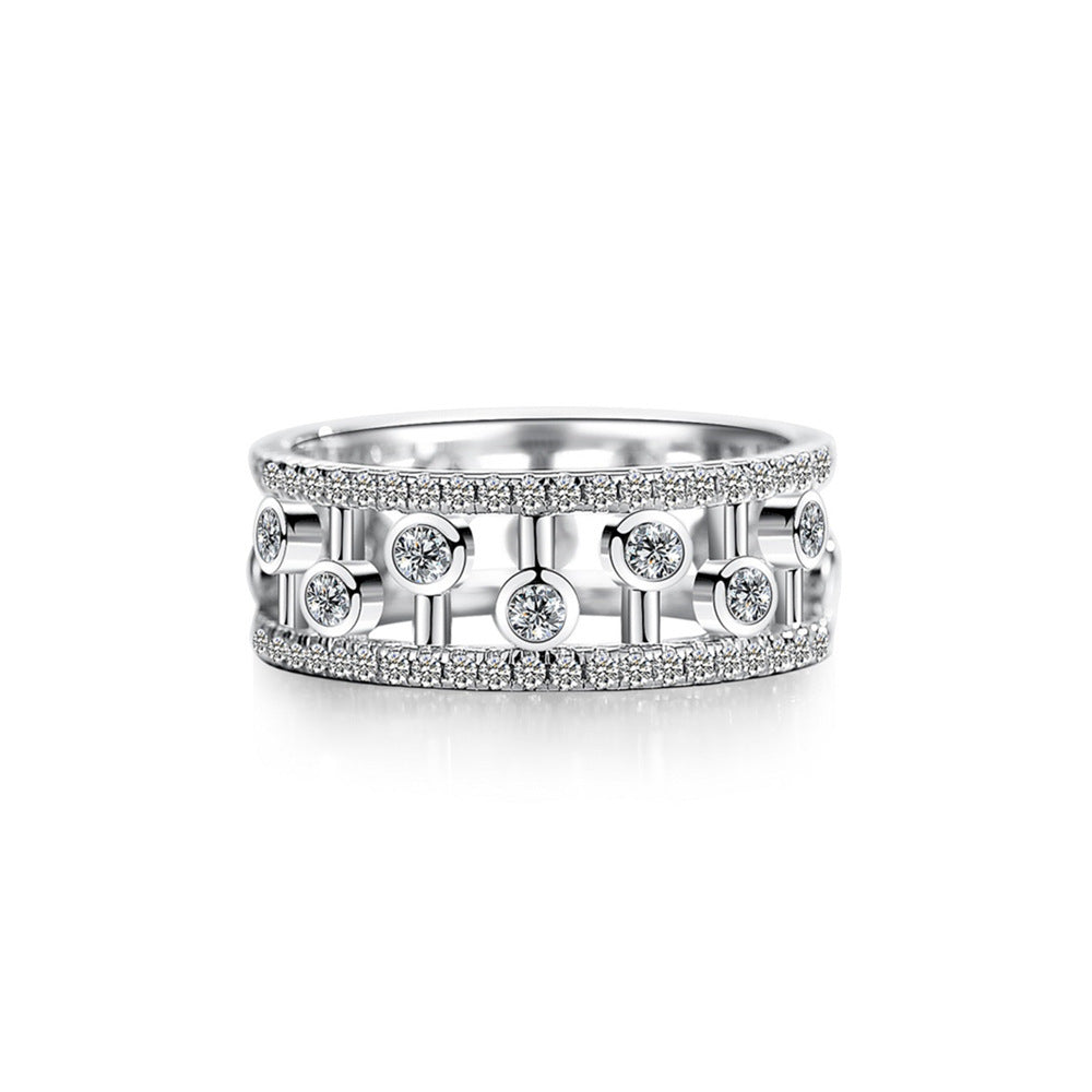 S925 Silver Diamond Ring