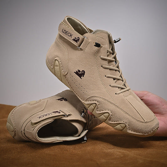 Men's High-Top Casual Fleece Cotton Shoes