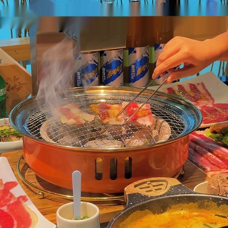 Commercial Round Carbon Barbecue Oven