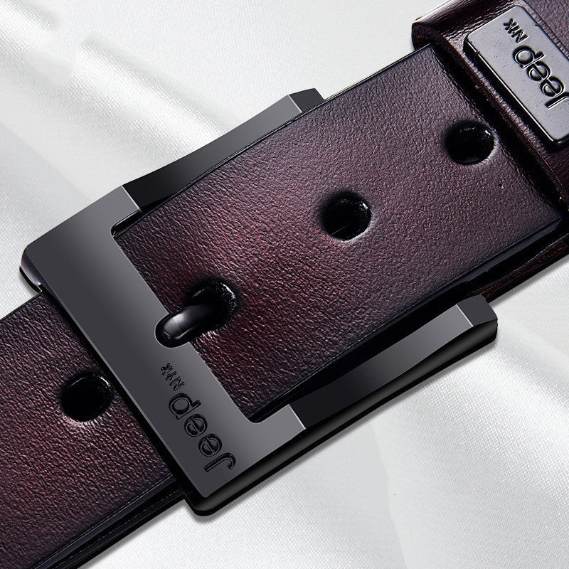 Leather Pin Buckle Casual Belt