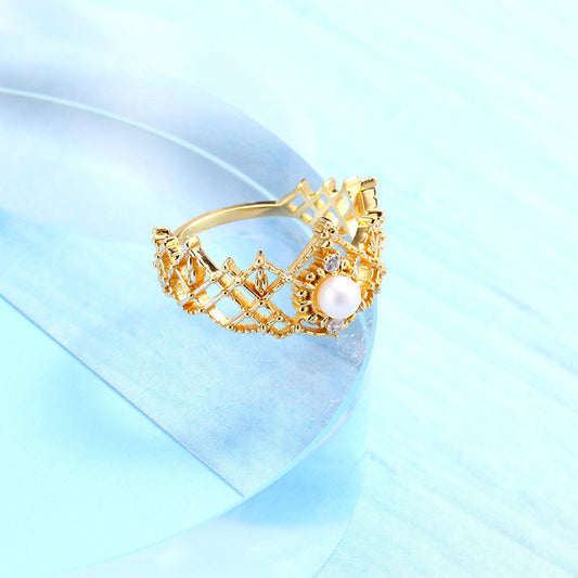 S925 Silver Women’s Freshwater Pearl Ring
