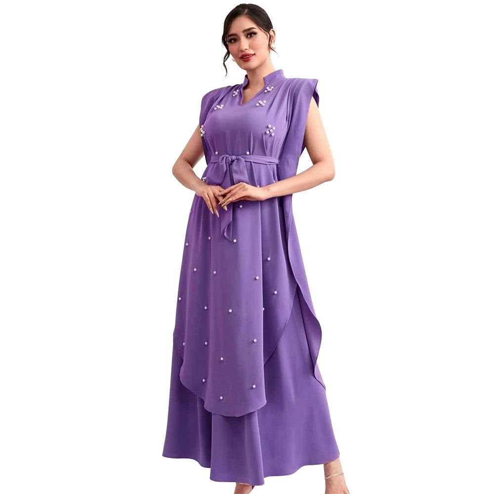 Ruffled Pearl Dress