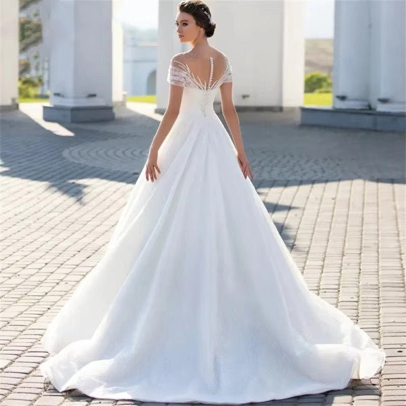 Romantic Off-Shoulder Bridal Look
