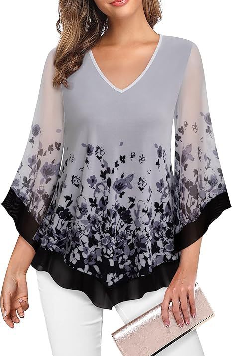 Chic Summer Flare Sleeve Top