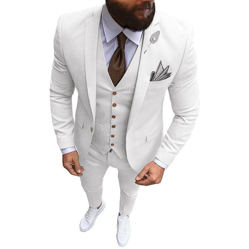 Men's Three-piece Vest Suit
