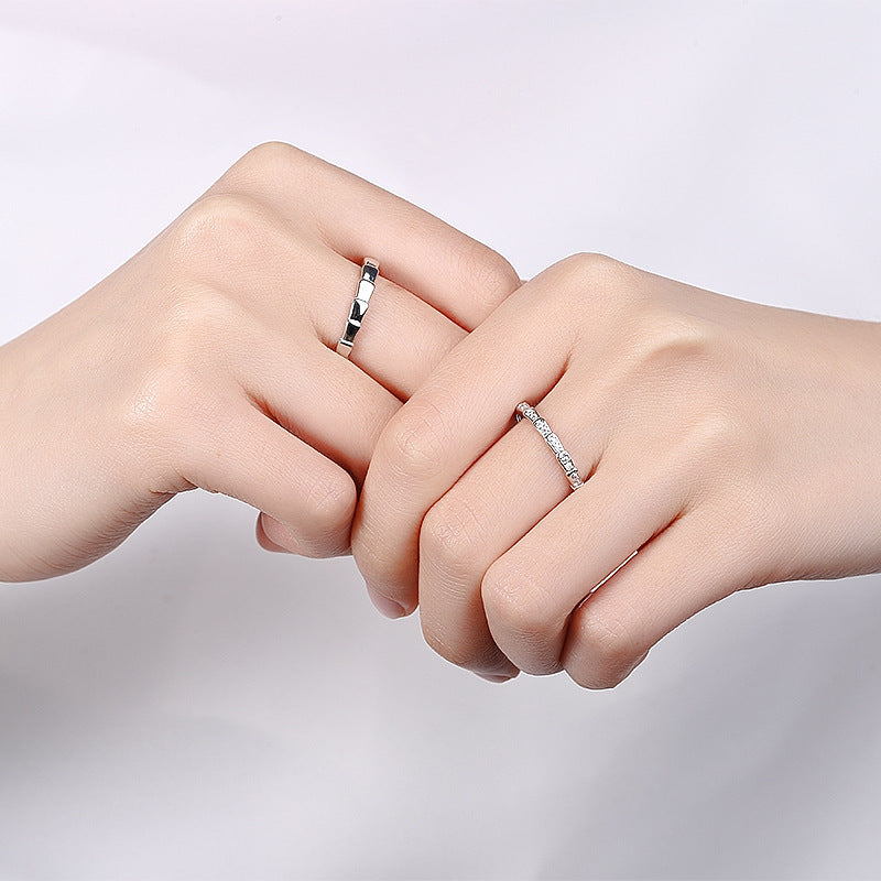 Bamboo Love S925 Couple Ring