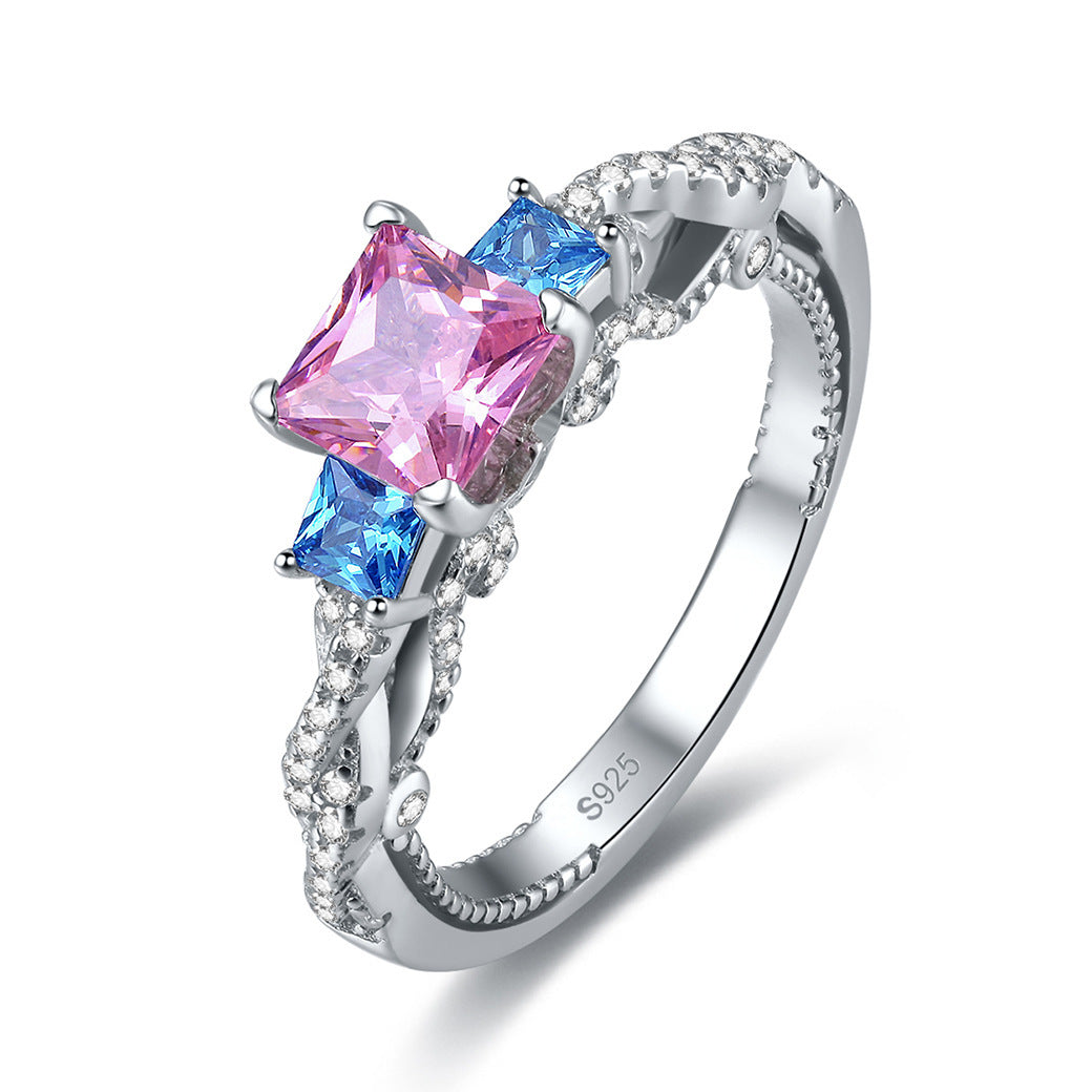 925 Silver Diamond White Ring