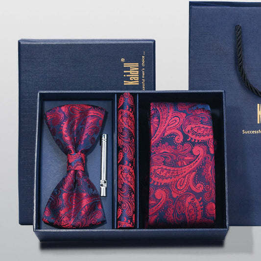 Embroidered Tie Formal Suit Set
