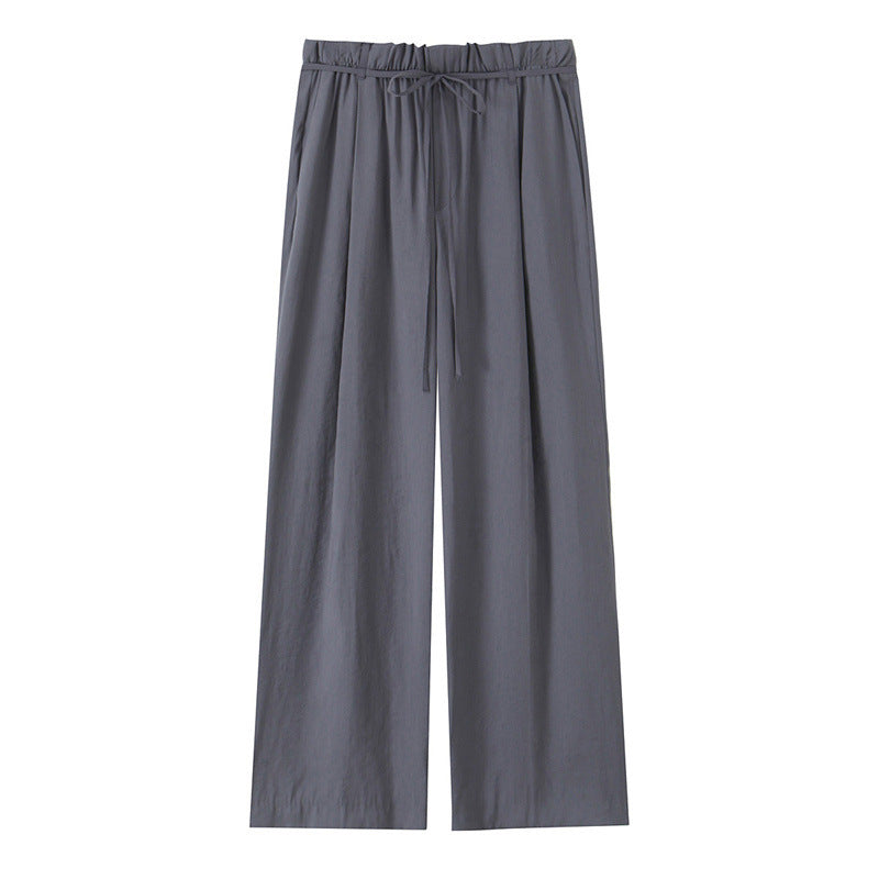 Women's Paper Bag Belted Trousers