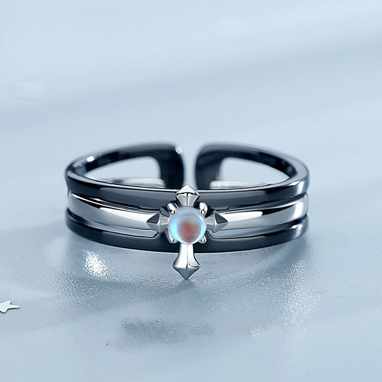 S925 Silver Couples Ring