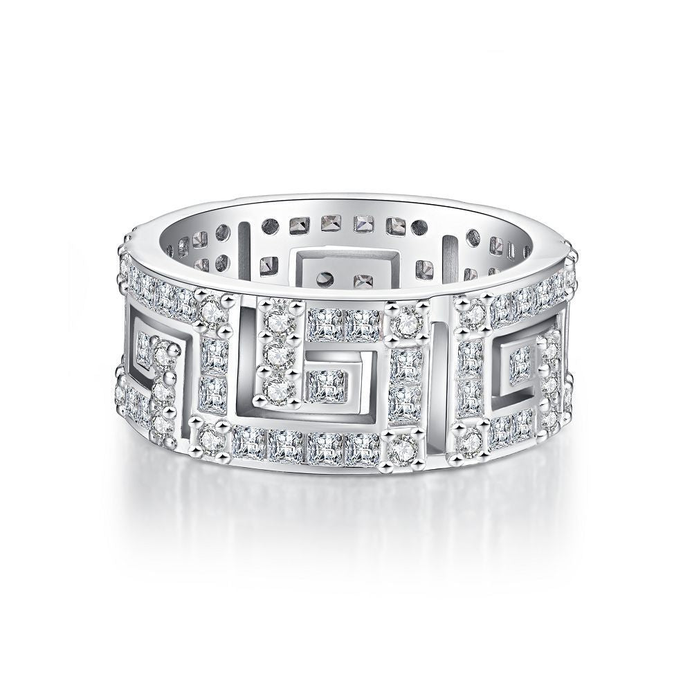 S925 Silver Diamond Ring