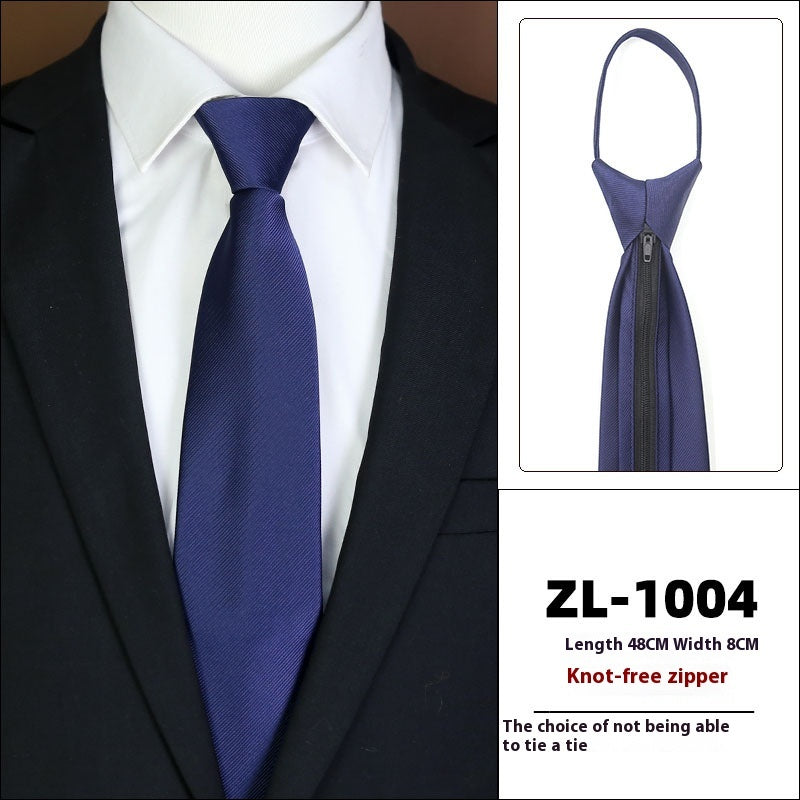 Men's Business Zipper Tie