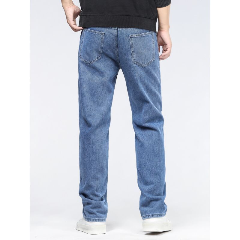 Men's Simple Extra Long Jeans