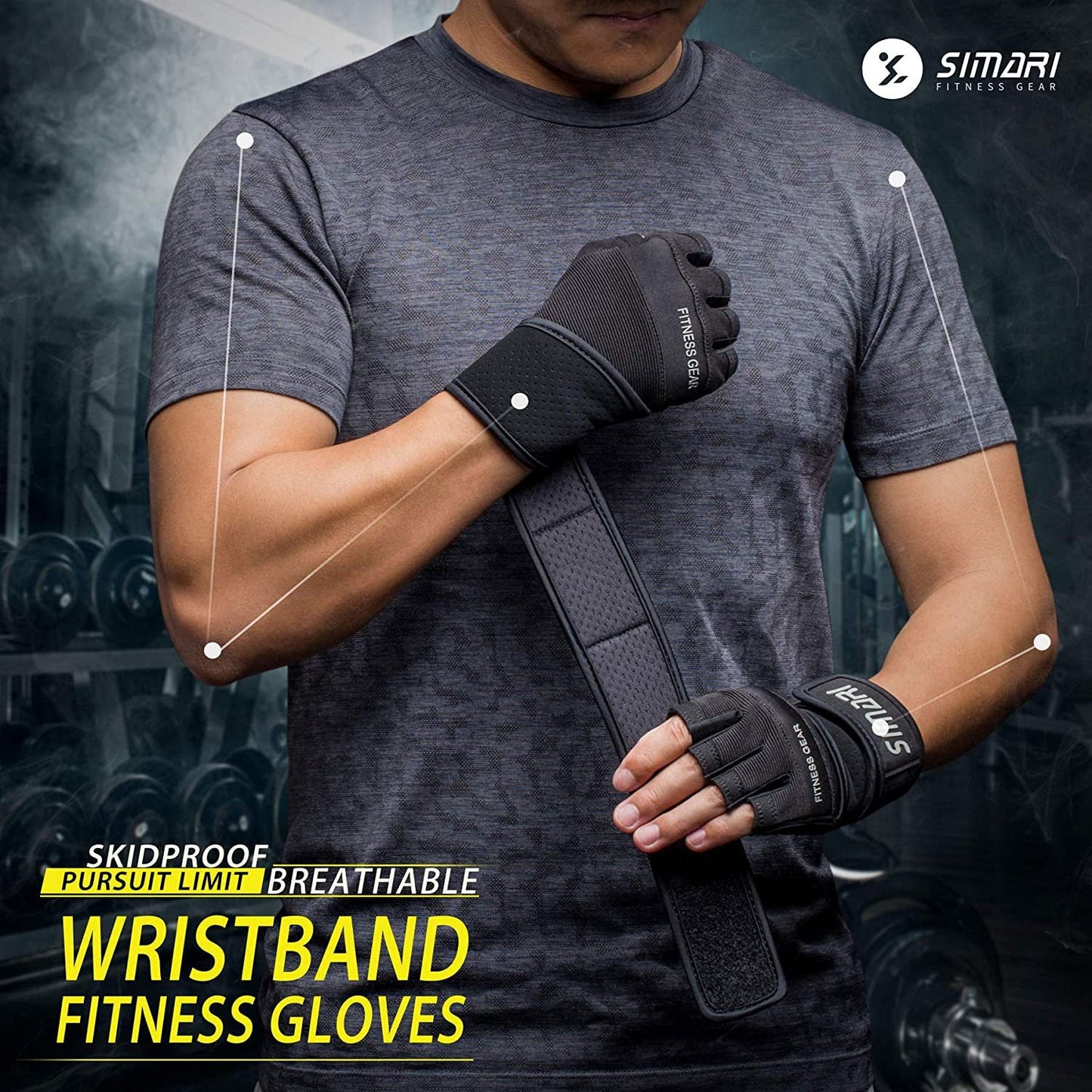 Men's Sport Fitness Short Gloves