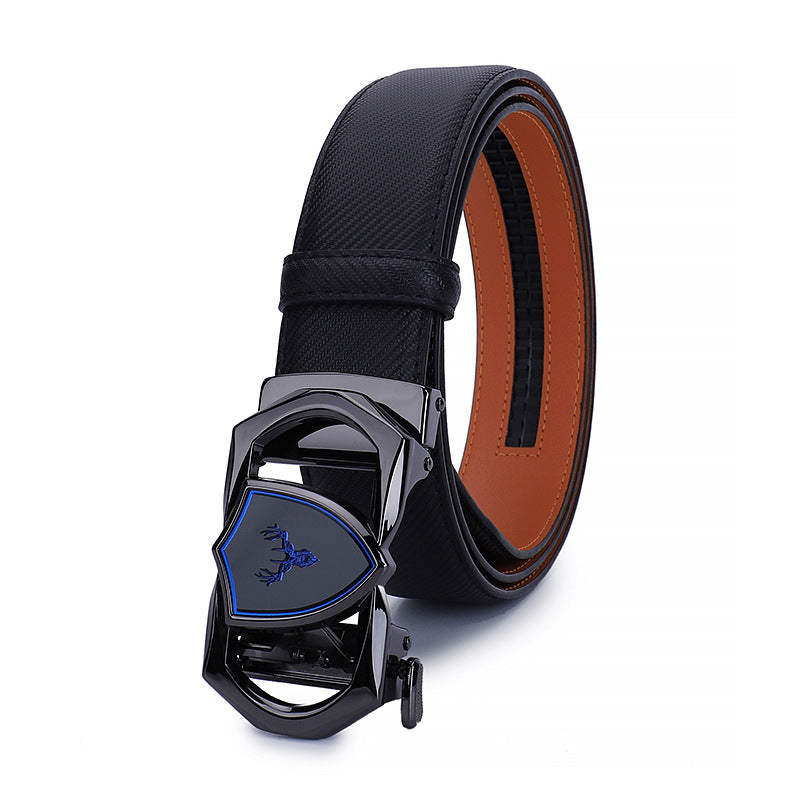 Real Leather Belt Men Business Leisure