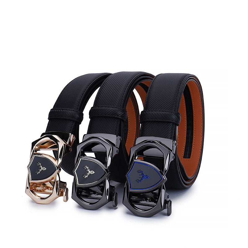 Real Leather Belt Men Business Leisure