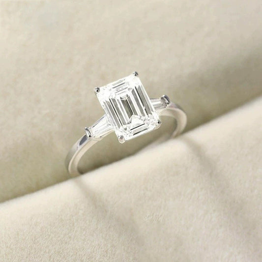 S925 Emerald Zircon Ring