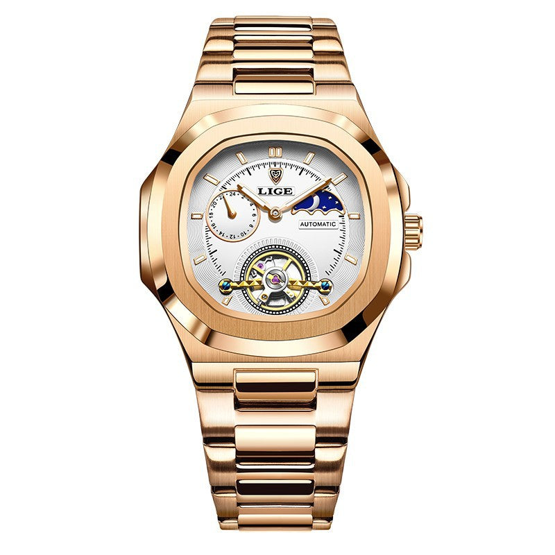 LIGE Men's Luxury Automatic Business Watch