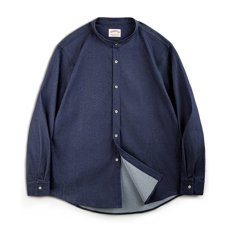 Retro Crew Neck Men’s Autumn Shirt