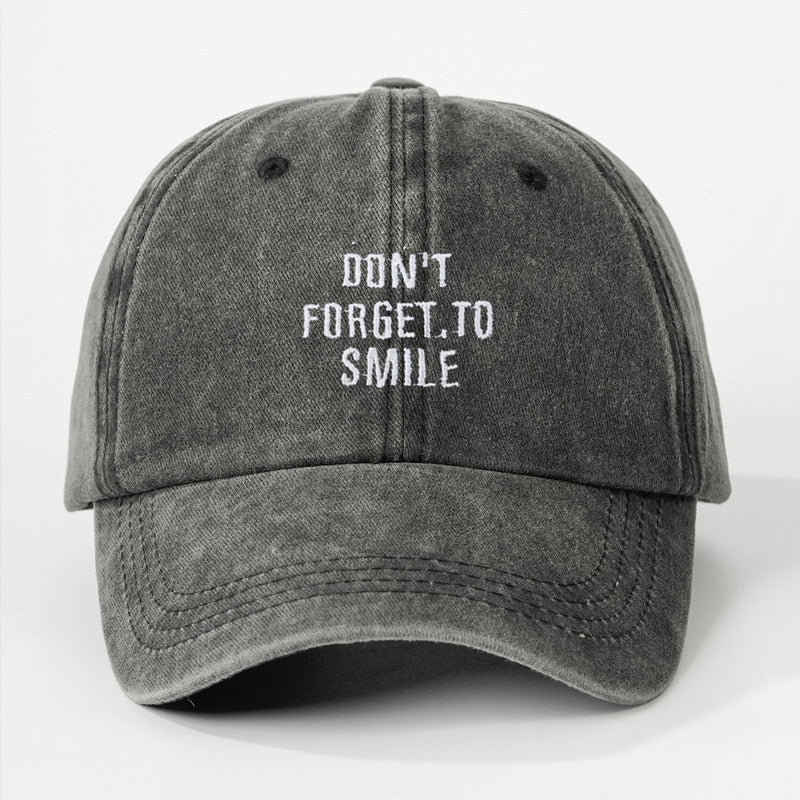 Washed Unisex Sun-proof Peaked Cap