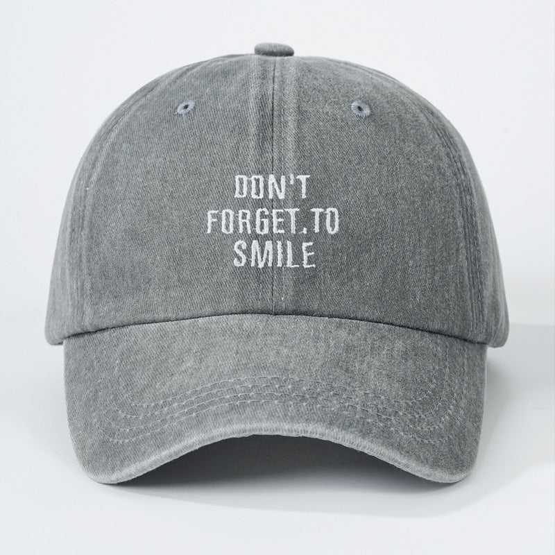 Washed Unisex Sun-proof Peaked Cap