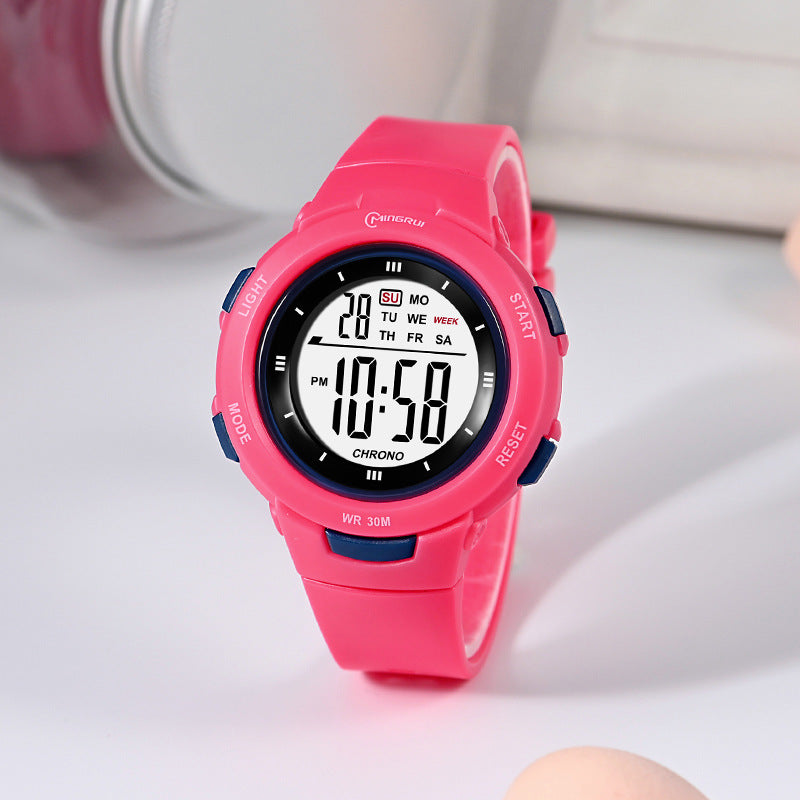 Fashion Luminous Waterproof PU Strap Watch