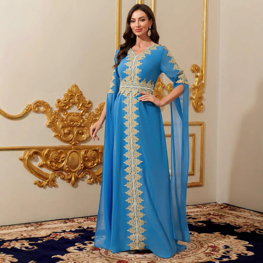 Women's Elegant Long Sleeve Lace Dress