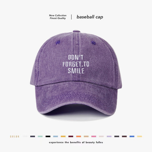 Washed Unisex Sun-proof Peaked Cap