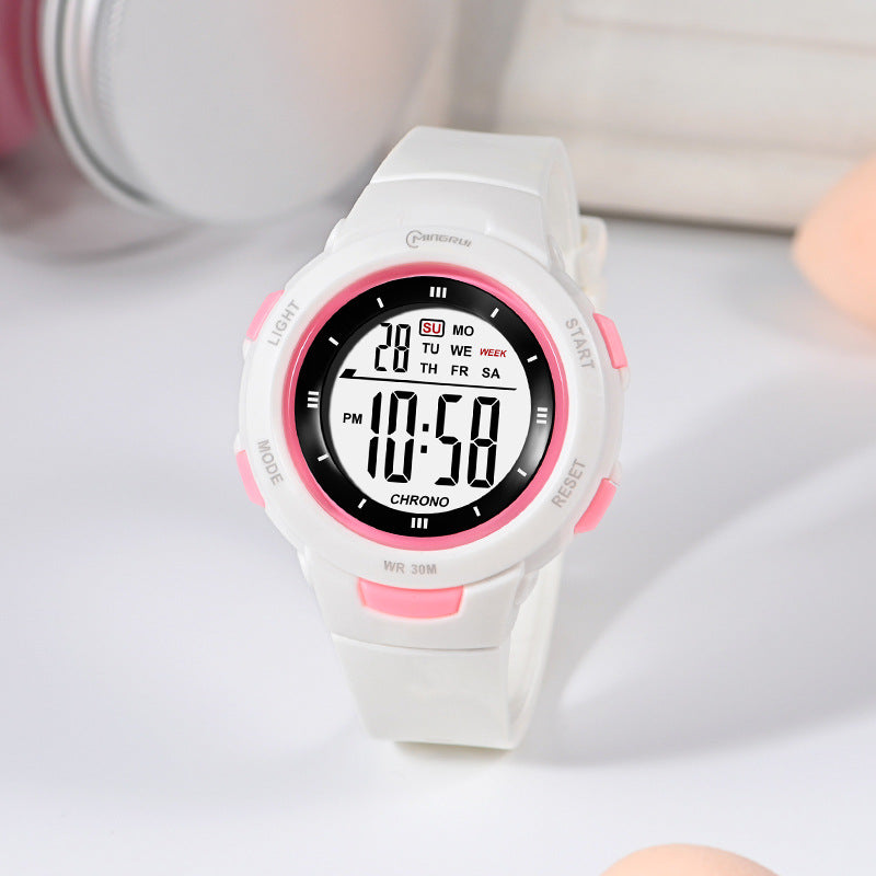 Fashion Luminous Waterproof PU Strap Watch