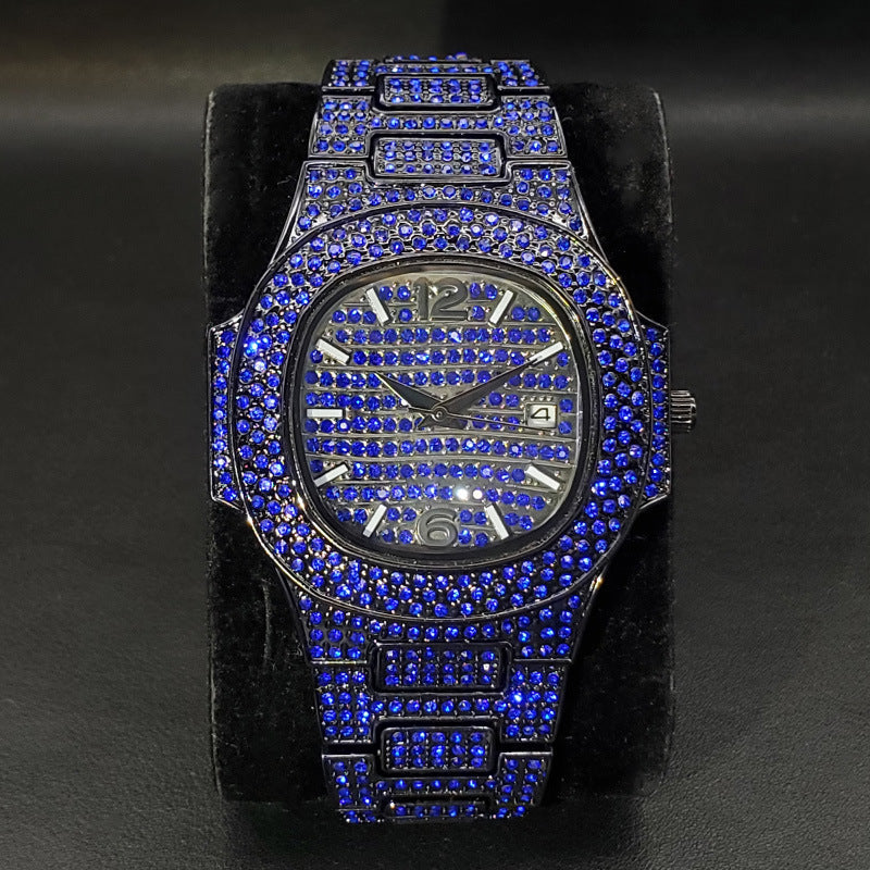 Full Diamond Hip Hop Watch
