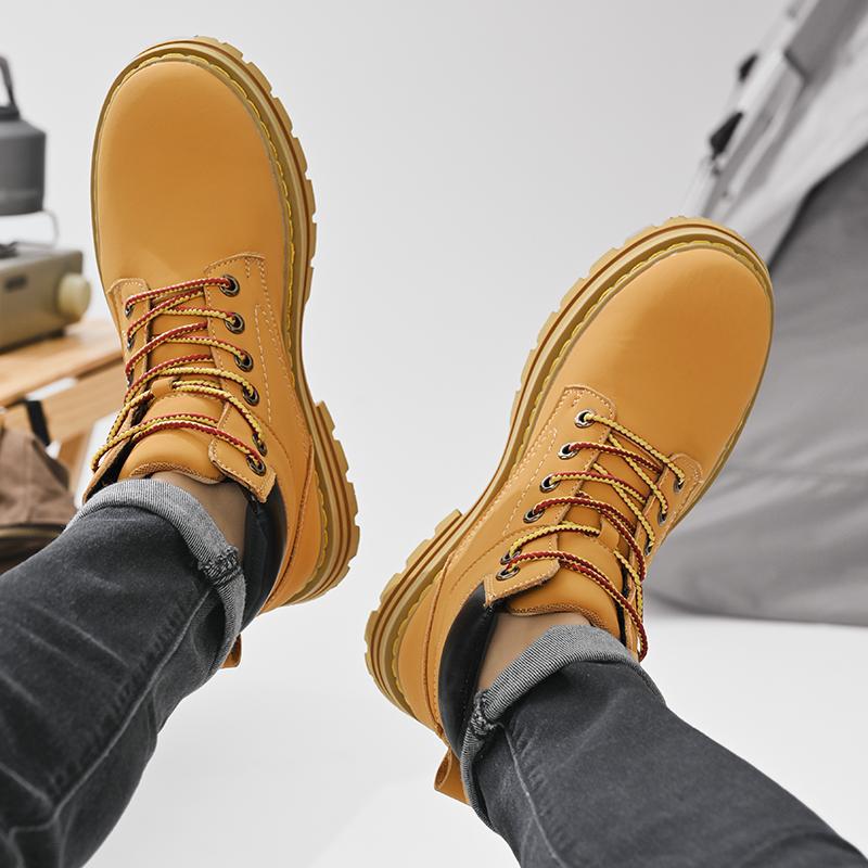 Men's Casual Plus Size Leather Boots