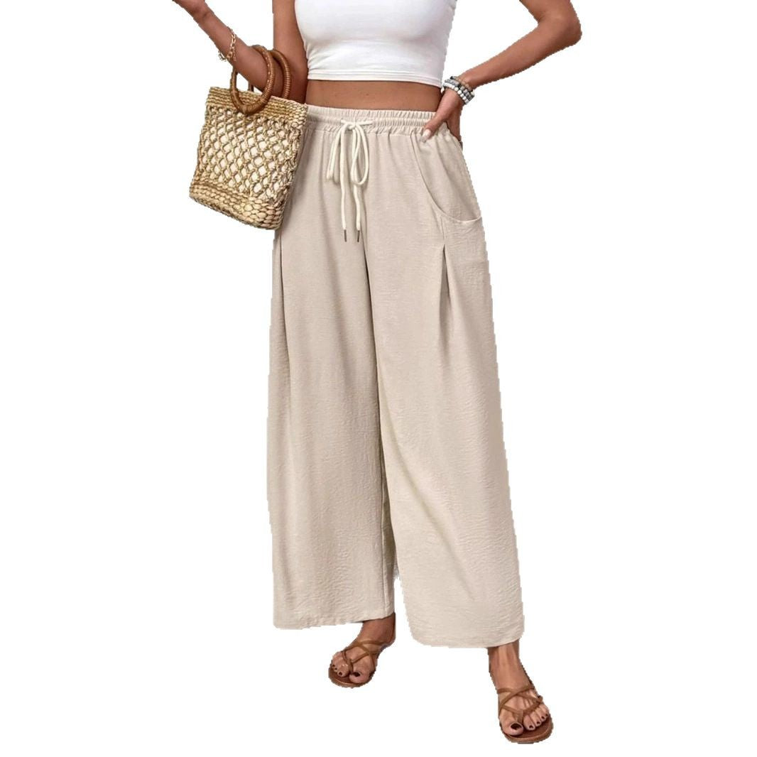 Women's Wide Leg Drawstring Pants