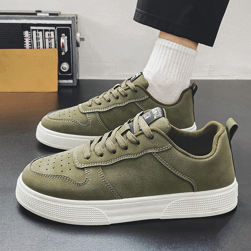 Plus Size Leather Board Shoes
