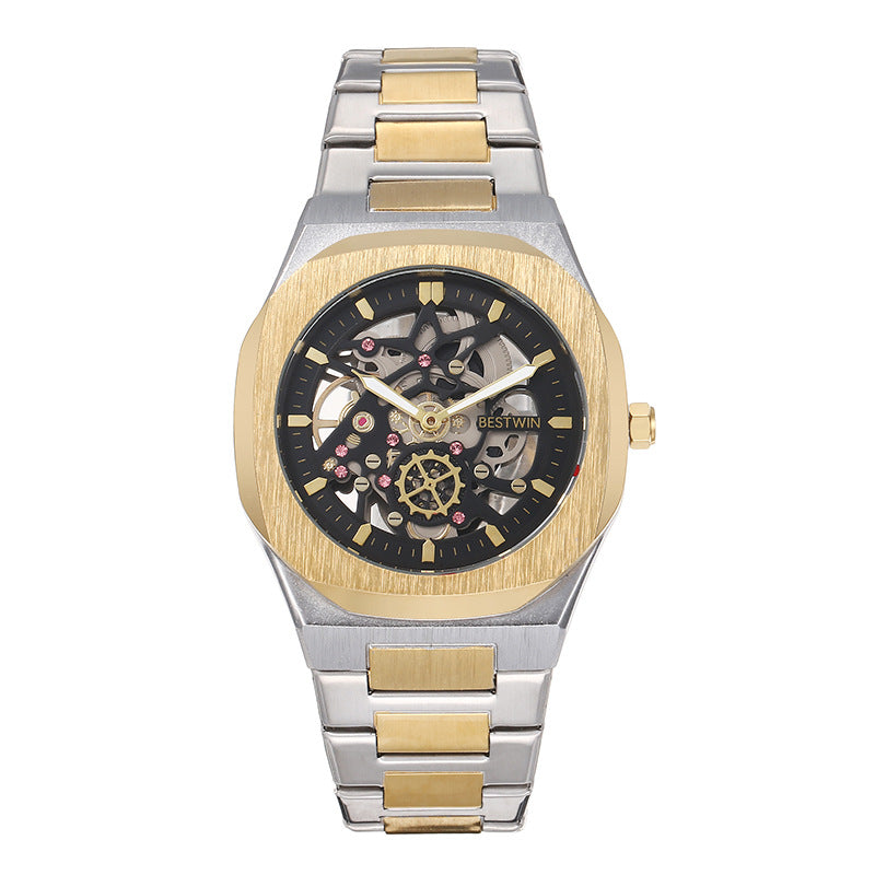 BESTWIN Men’s Fashion Alloy Watch Hollow Butterfly Clasp