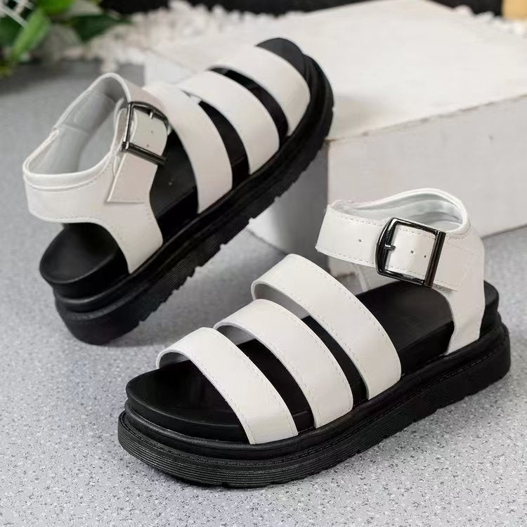 Thick Sole Buckle Strap Sandals