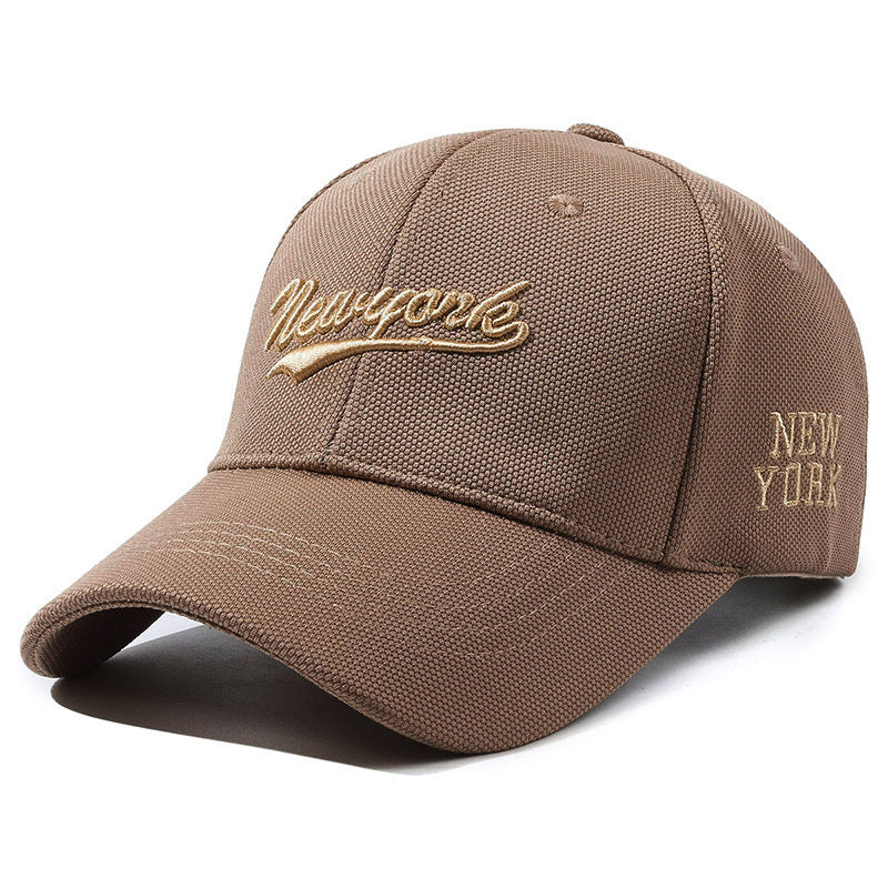 Embroidered Letters Hard Crown Cap