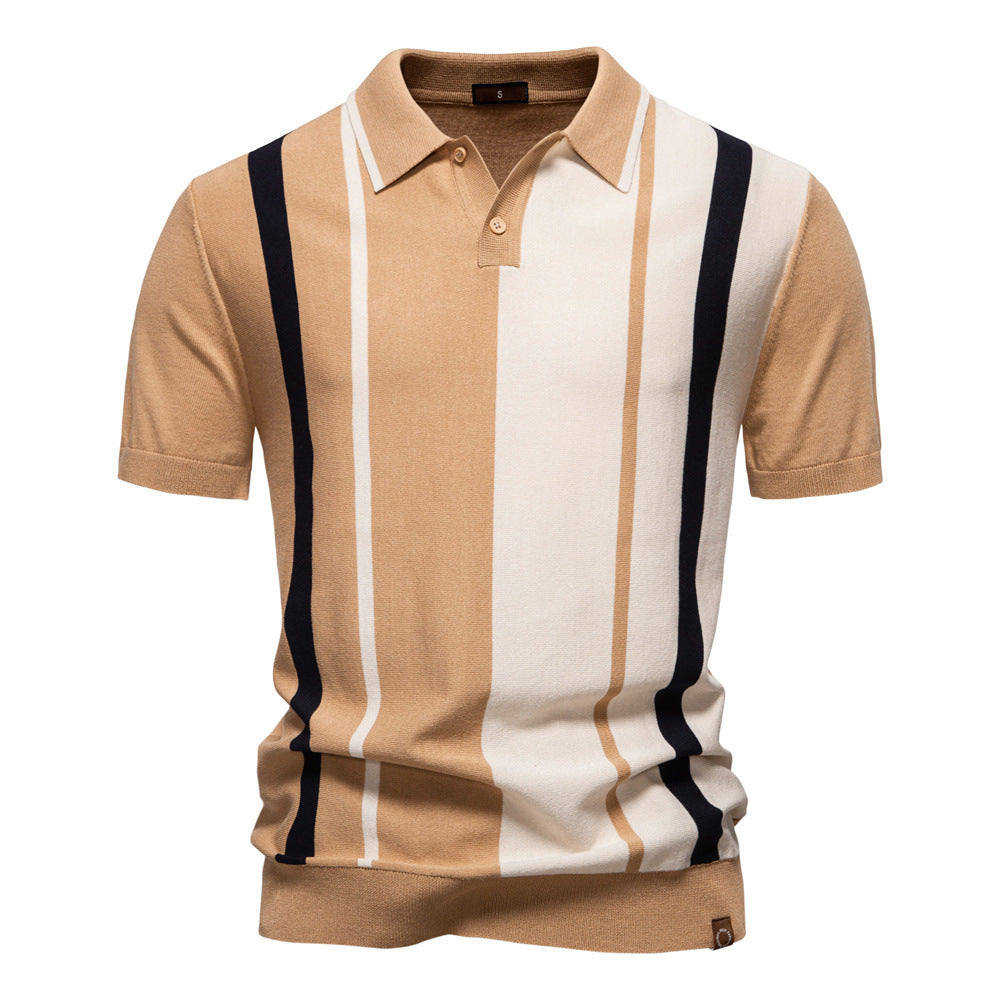 Men's Striped Polo Shirt