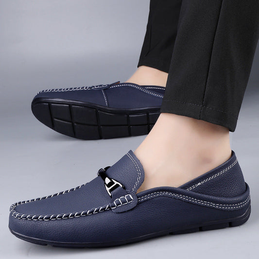 Extra Large Casual Leather Gommino Shoes