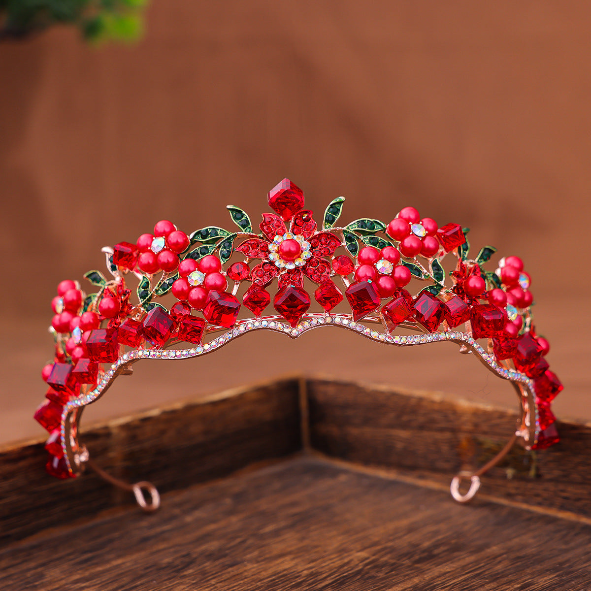 Retro Purple Crystal Princess Crown