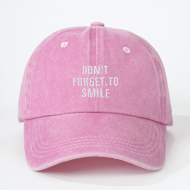 Washed Unisex Sun-proof Peaked Cap