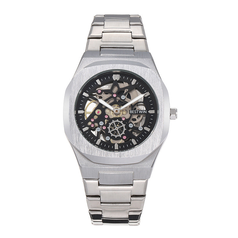 BESTWIN Men’s Fashion Alloy Watch Hollow Butterfly Clasp