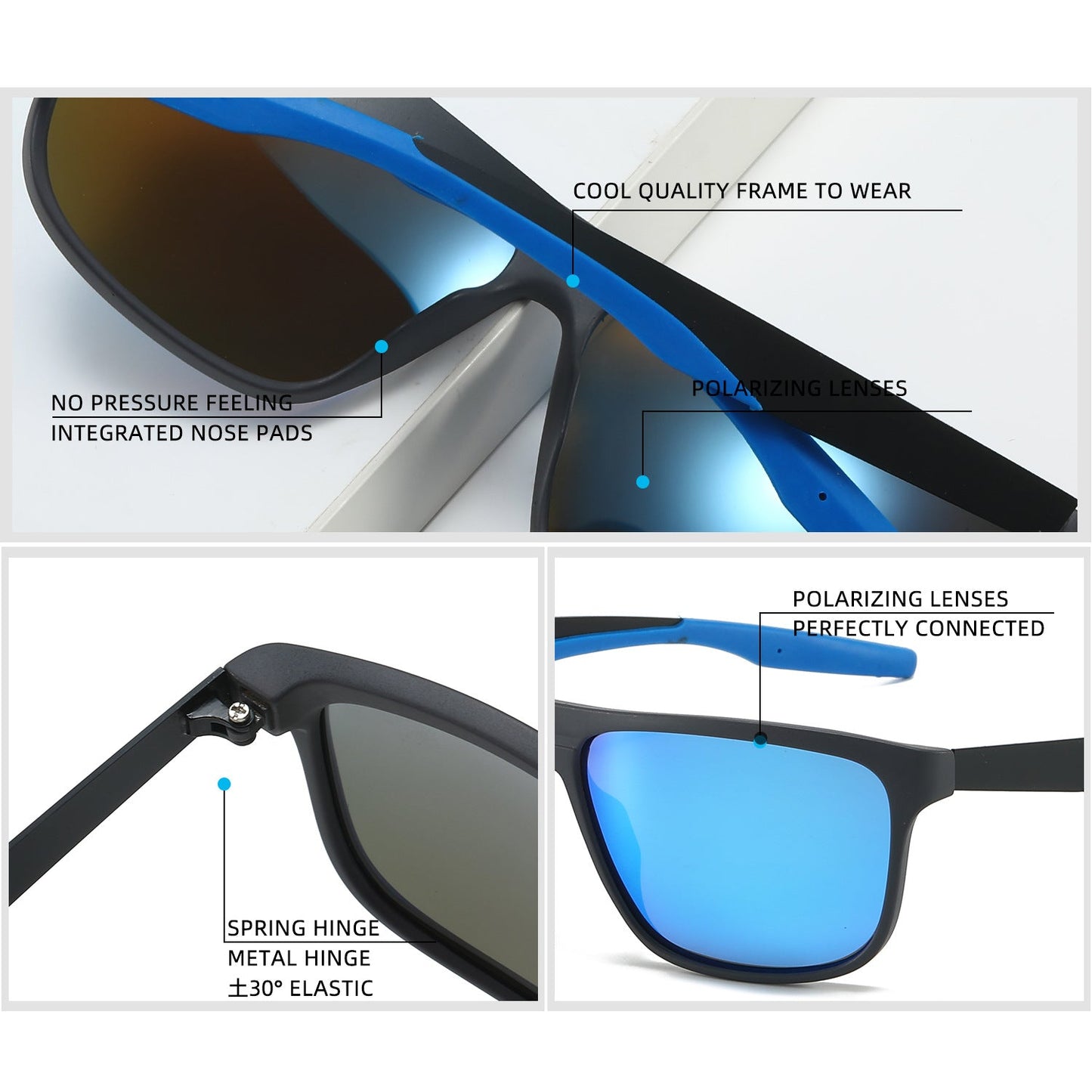 Men's Polarized Metal Sunglasses