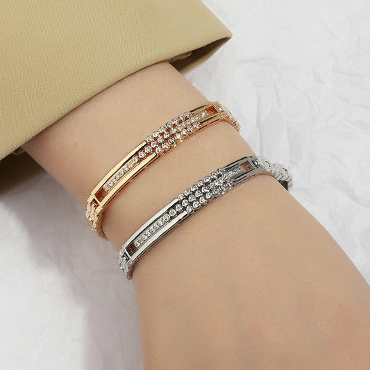 Diamond Inlaid Simple Bracelet