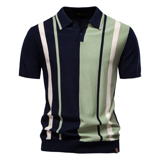 Men's Striped Polo Shirt