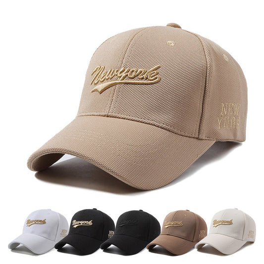 Embroidered Letters Hard Crown Cap