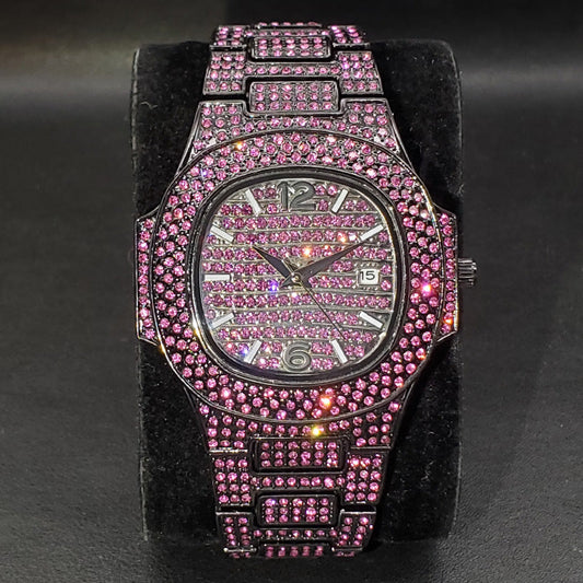 Full Diamond Hip Hop Watch
