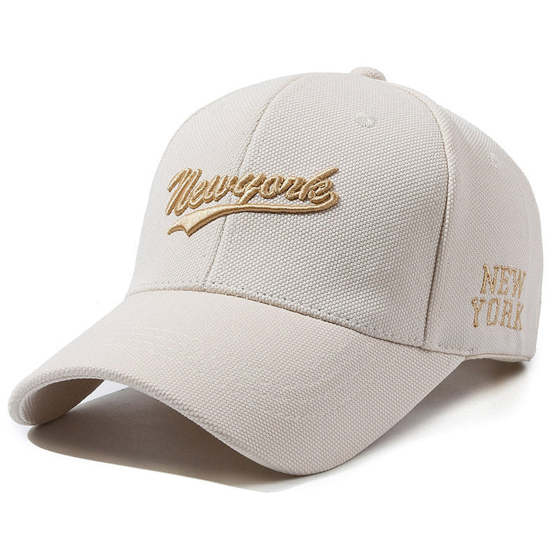 Embroidered Letters Hard Crown Cap