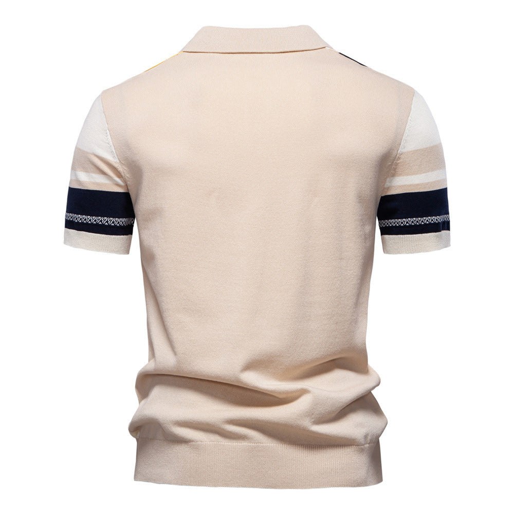Men's Striped Polo Shirt