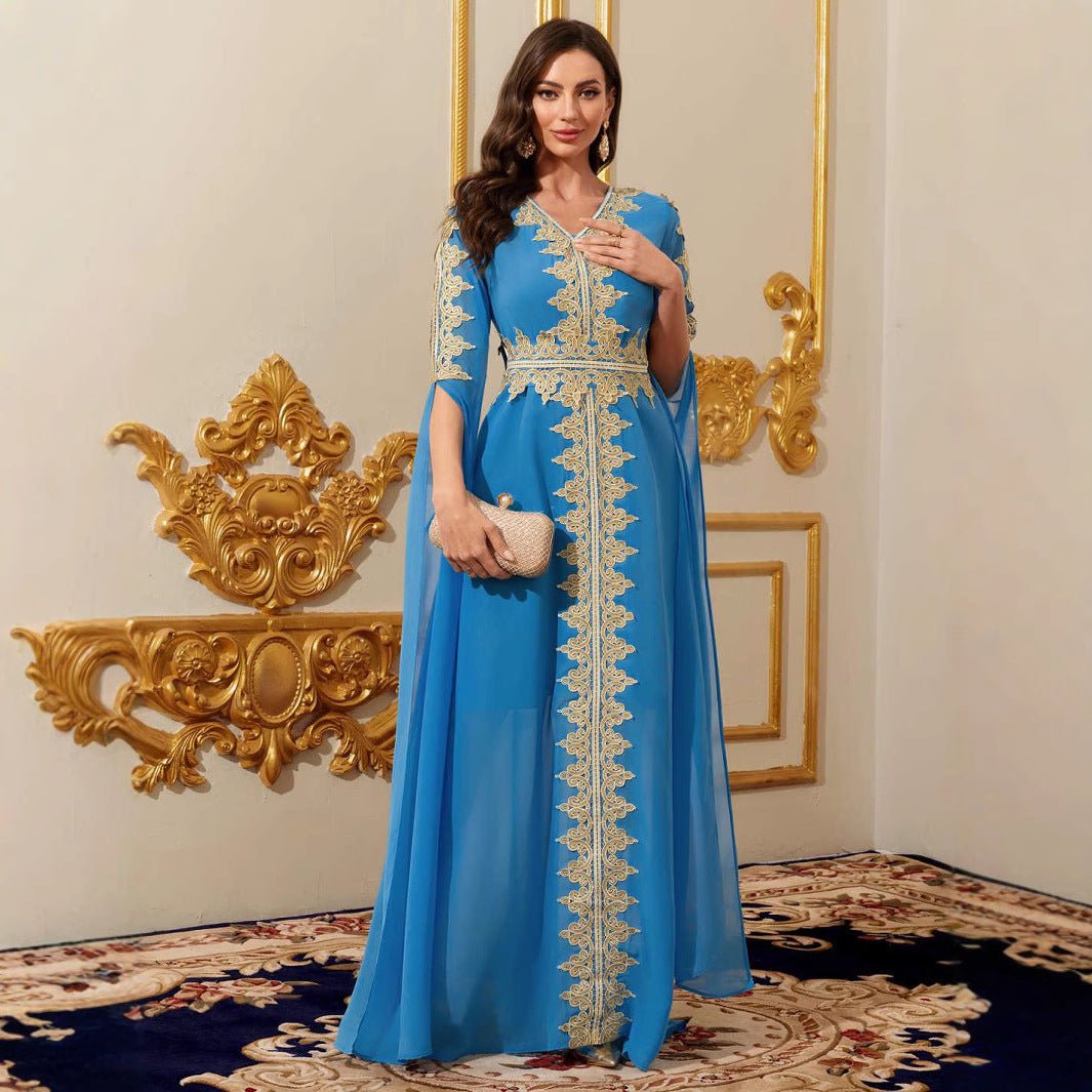 Women's Elegant Long Sleeve Lace Dress